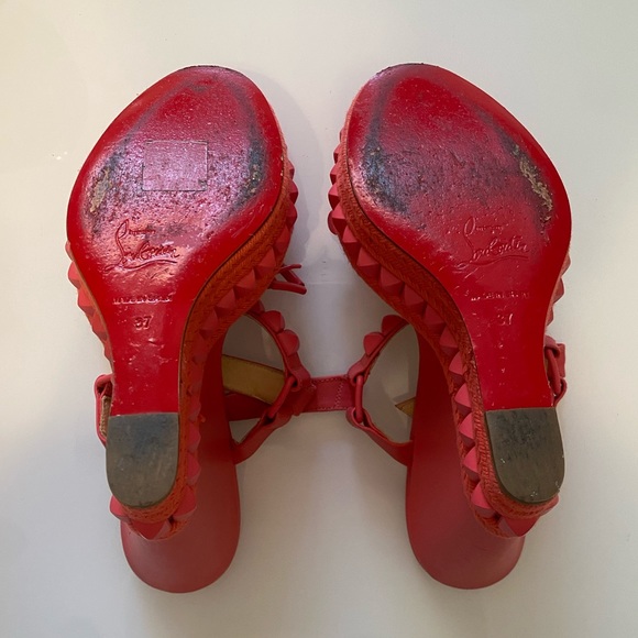 authentic Christian Louboutin wedges - Picture 15 of 16